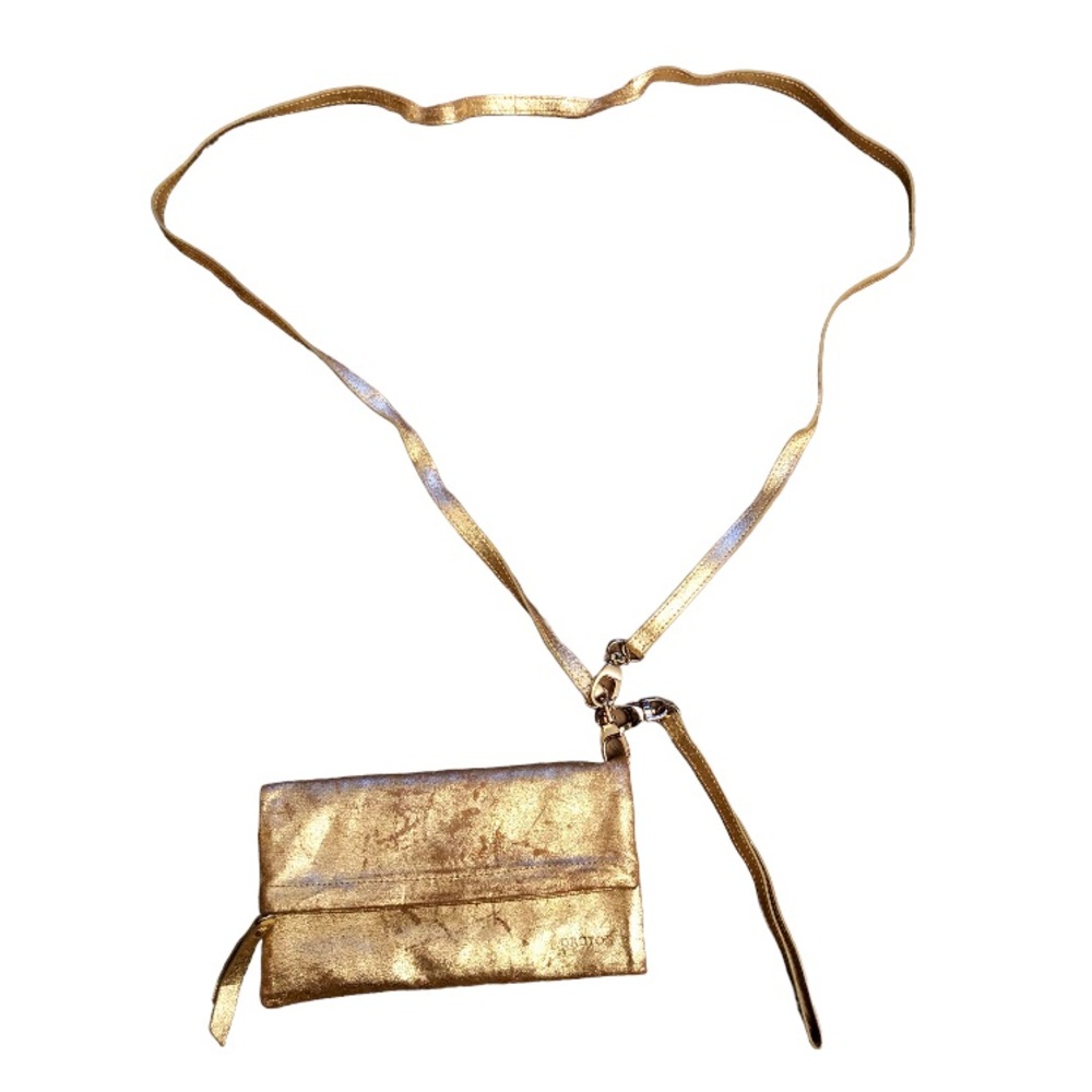 OROTON Glittery Gold Womens Clutch Bag - Picture 2 of 9